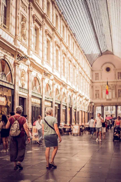 Walking in Brussels